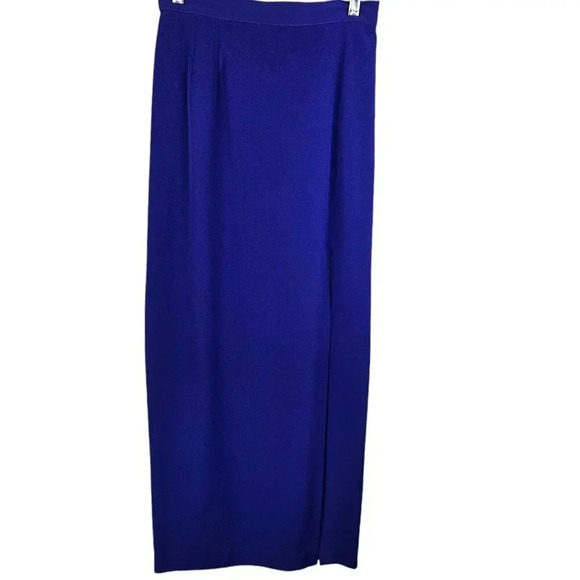 Daymor Couture Vintage Suit Size 10 Purple‎ Beaded Snap Front Blazer Maxi Skirt - Picture 15 of 16